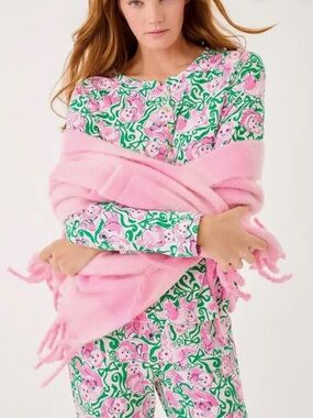 LILLY PULITZER wrap - Women Accessories shawl with pockets